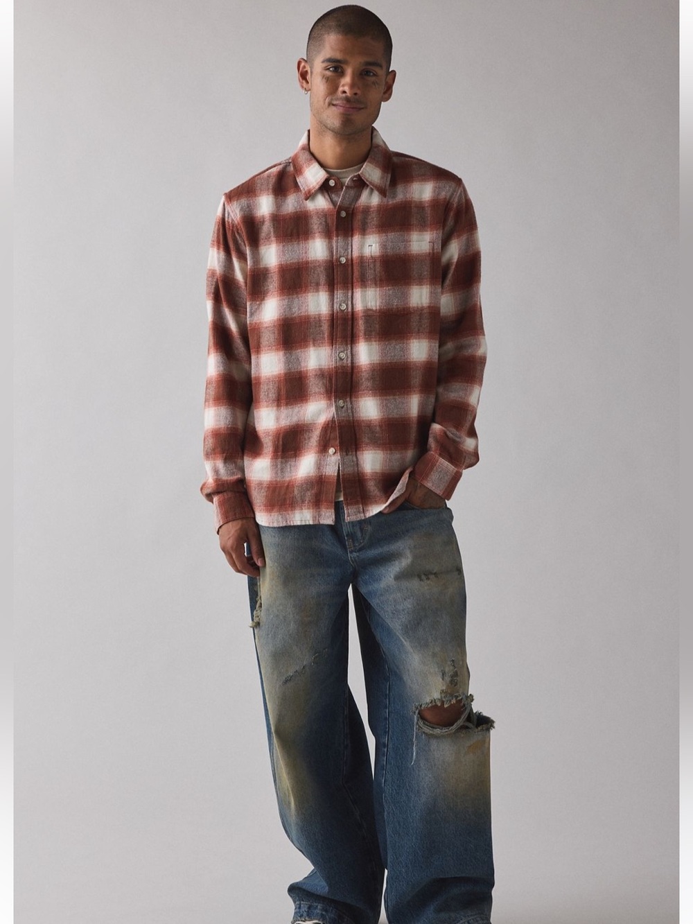 NWT Urban Outfitters The baggy flannel shirt